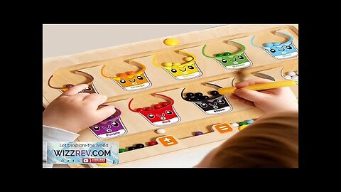 Toddler Montessori Toys 2 in 1 Wooden Magnetic Color & Number Maze Review