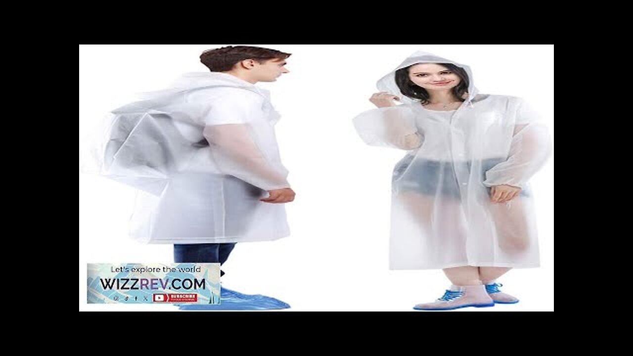 HLKZONE Raincoat 2 Pack Reusable Rain Ponchos Portable EVA Rain Coats Packable Review