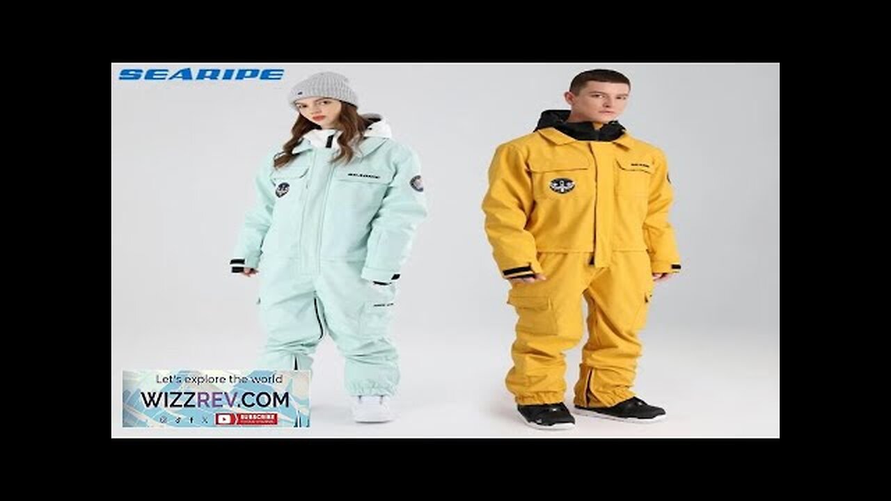 New Gear One-piece Ski Suit for Men Suit Waterproof Windproof Breathable Snowboard Review