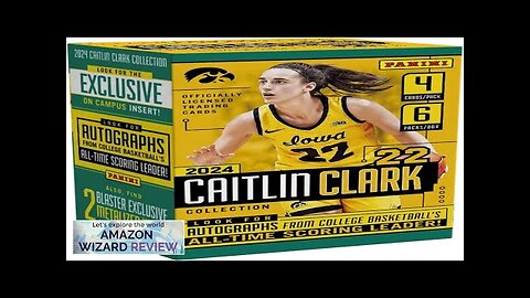 Caitlin Clark Rookie Card 2024 Panini Collection Basketball Trading Card Sealed Blaster Review