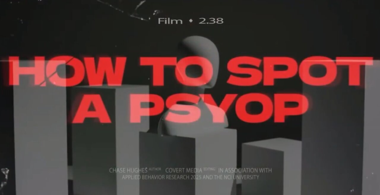 Ex-military PSY-OP Expert Chase Hughes gives a crash course in how to identify PSYCHOLOGICAL OPERATIONS.