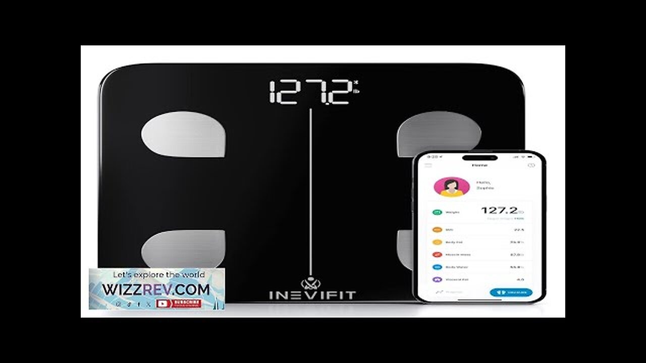 INEVIFIT Smart Body Fat Scale Highly Accurate Bluetooth Digital Bathroom Body Composition Review