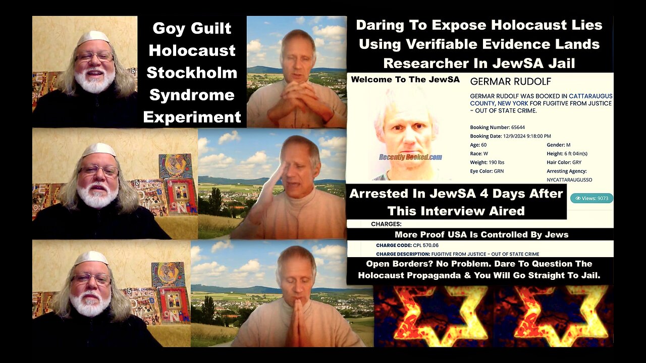 Germar Rudolf Arrested After Goy Guilt Holocaust Stockholm Syndrome Experiment Exposed Jewish Psyop