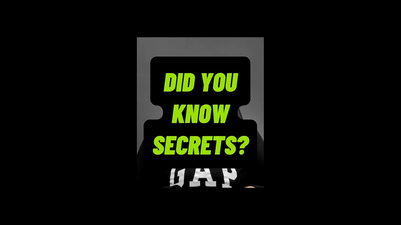 Did You Know Secrets? 🤩