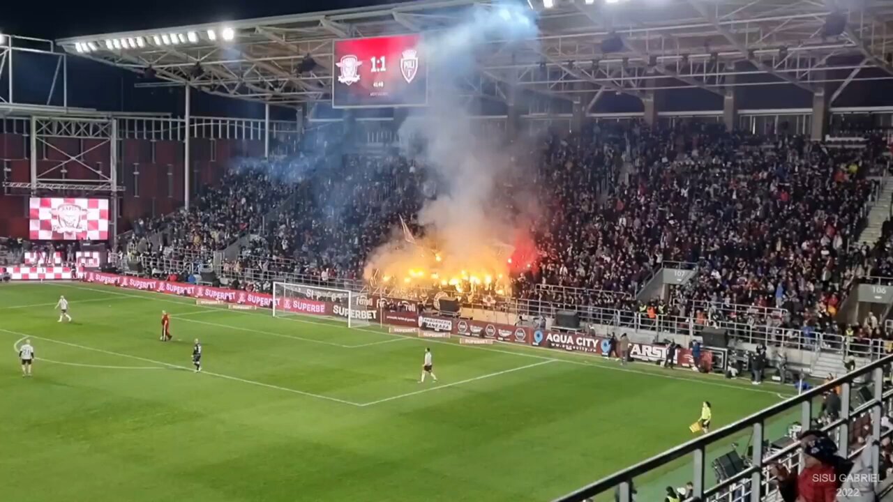 Rapid Bucuresti vs Poli Timisoara (prezentarea noului stadion Giulesti)