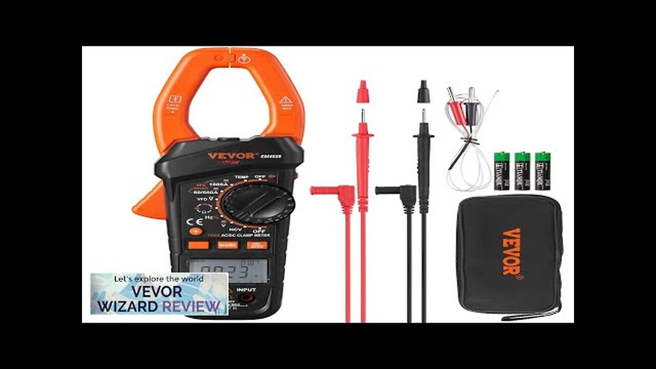 VEVOR Digital Clamp Meter T-RMS 6000 Counts 1000A Clamp Multimeter Tester Measures Review