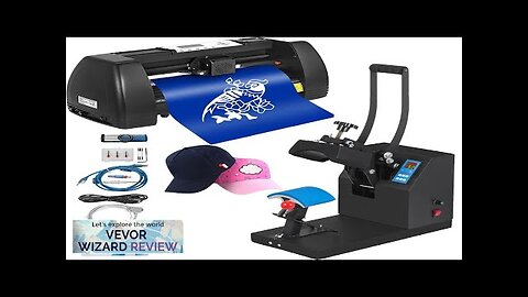 Cap Heat Press 5.5"x3.5" Vinyl Cutter Plotter Cutting 14" Graphics Cut Print Review