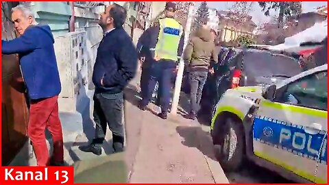Operation to detain Romanian presidential candidate Calin Georgescu in the street