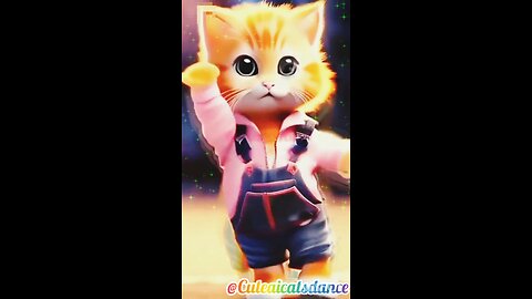 Very cute cat dance 🥰🥳🥰 #trending #AI #cat #dance #shorts #viralvideo