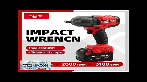 Milwaukee 1300Nm High Torque Brushless Electric Impact Wrench 18V Battery Electric Review