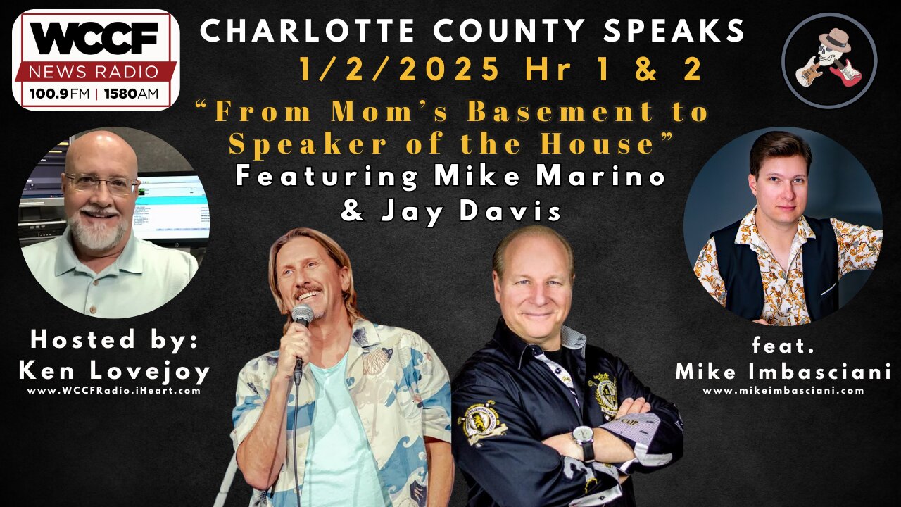 "From Mom's Basement to Speaker of the House" - CC Speaks 1/2/2025 feat Mike Marino & Jay Davis
