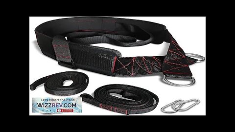 Sled Pulling Belt Adjustable Closure 2 Sled Pulling Straps & 4 Hooks Review