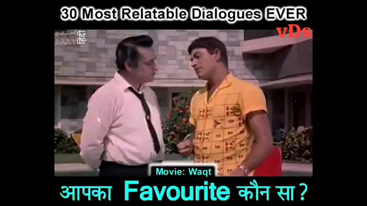 Most Famous Dialogues Of Hindi Cinema 🔥🔥