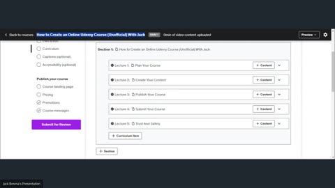 How to Create an Online Udemy Course (Unofficial) With Jack P