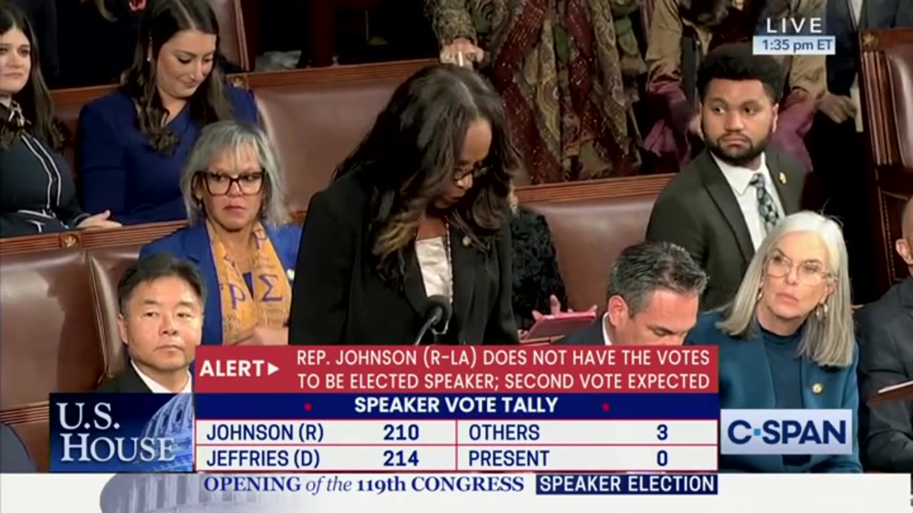 Dem Rep Gets Mic Shut Off As She Disrupts Speaker Vote