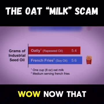OAT MILK IS A GIANT SCAM