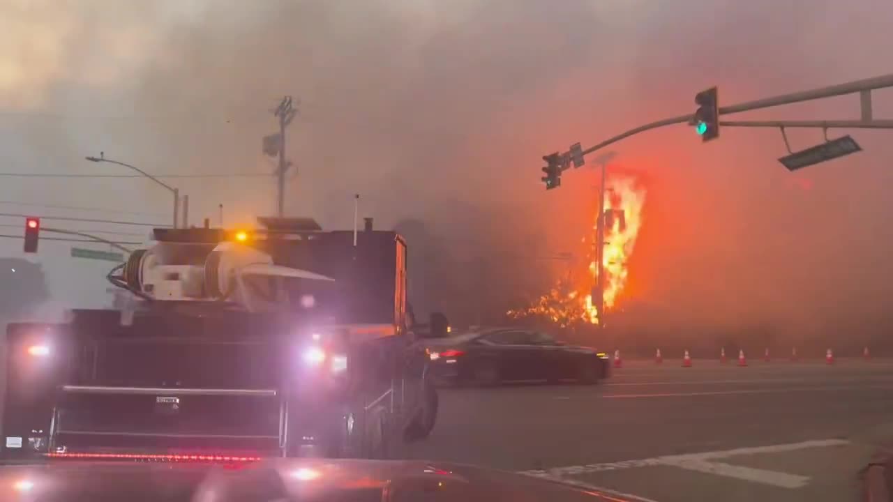 The Palisades Fire has jumped the Pacific Coast Highway