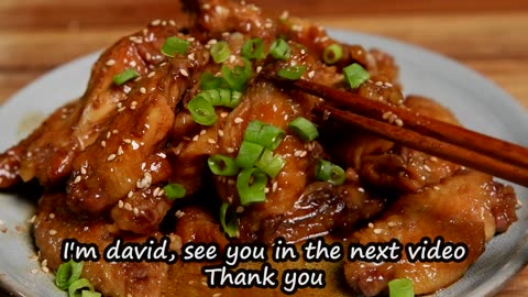 Tender juicy chicken wings with coca cola