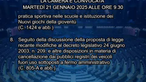 Roma - Camera - 19° Legislatura - 413° seduta -1- (21.01.25)