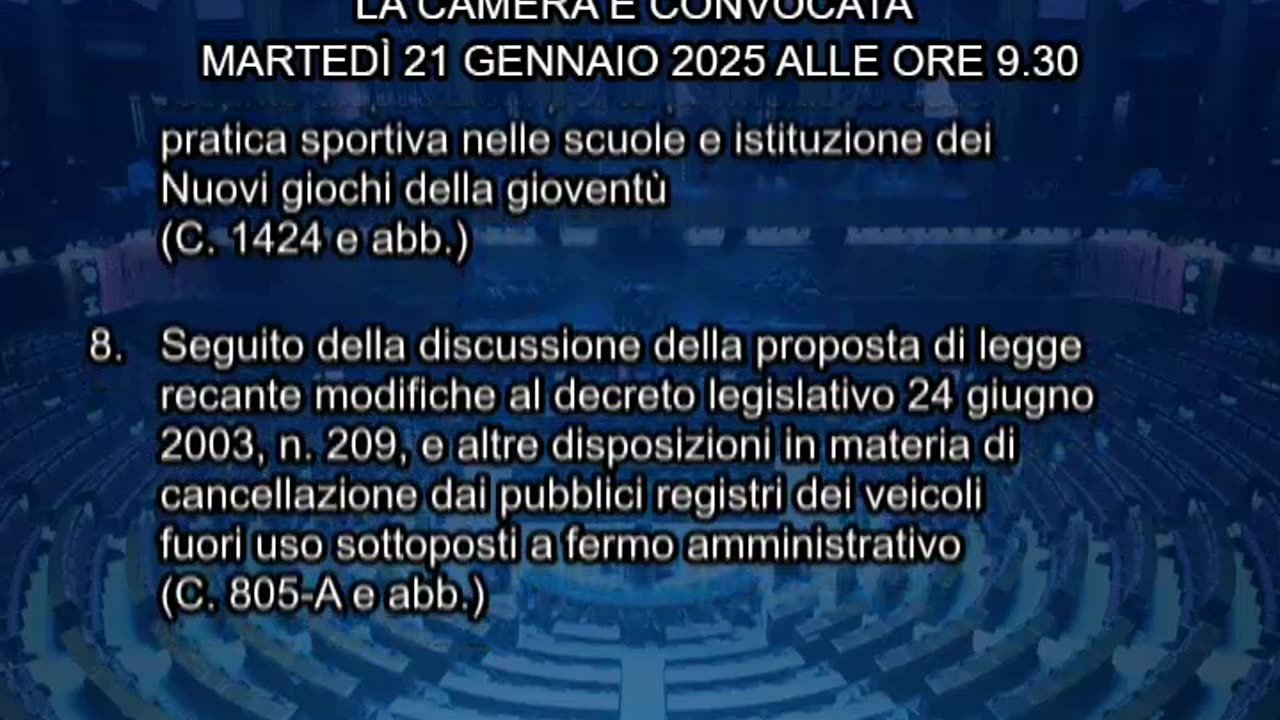 Roma - Camera - 19° Legislatura - 413° seduta -1- (21.01.25)