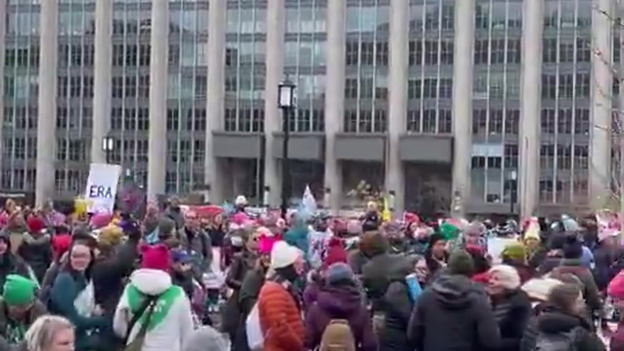 Thousands of people are marching in Washington D.C at the People’s March against Trump