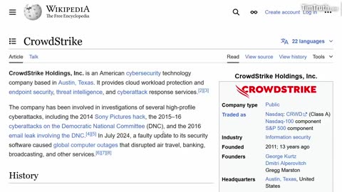 Crowdstrike Logo looks just like Trump face blood - predictive programming