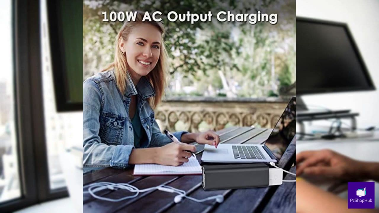 AC Outlet Portable Laptop Power Bank, Universal 116Wh/31200mAh 100W Travel Laptop Charger