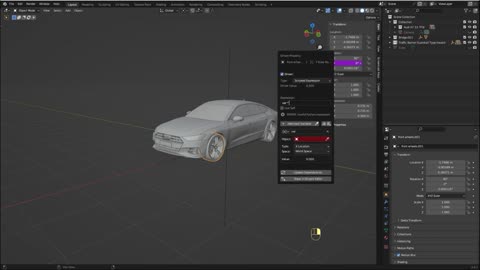 How to animate a car rig in blender tutorial for beginer