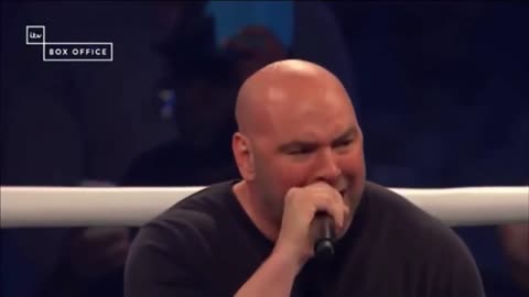 DANA WHITE ALMOST PASSING OUT FROM INTRODUCING CONOR MCGREGOR