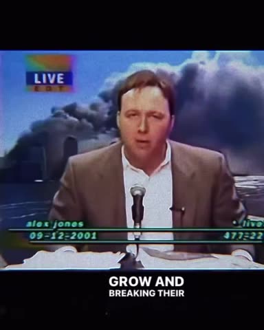 (Sept 12th 2001) Alex Jones "I AM SICK OF WORSHIPPING ISRAEL!"
