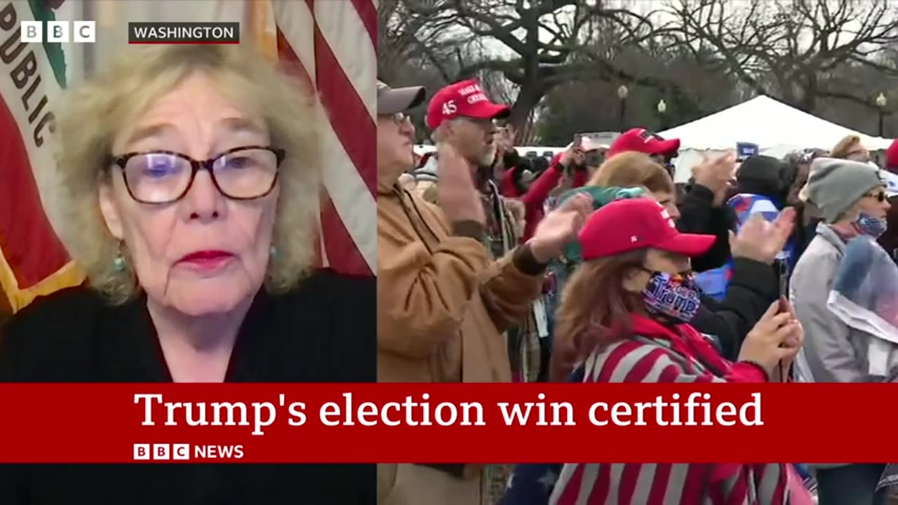 Congress gathered to certify President-elect Donald Trump's election win.