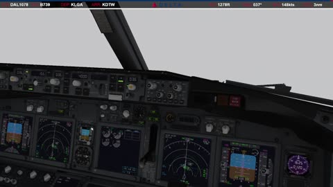 Landing in Detroit (KDTW)