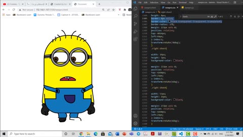 minions character css drawing step by step eyes moving using javascript complete Tutorial