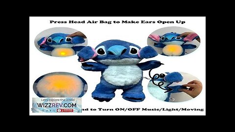 Kawaii Stitch Plush Doll Baby Sleeping Companion Sound Soothing Musical Kawaii Review