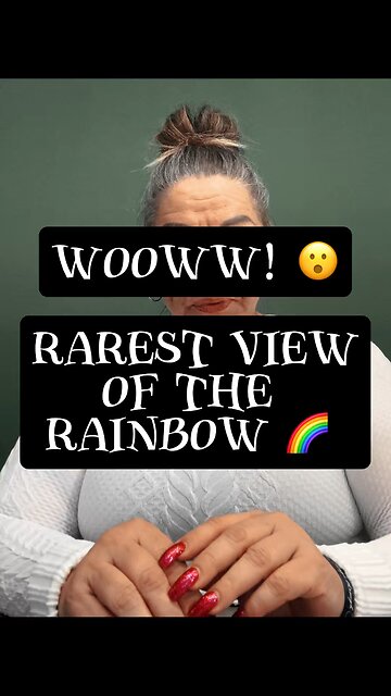 Rarest Rainbow Ever Seen! ❤️ #rainbow #rare #yeshua #creation