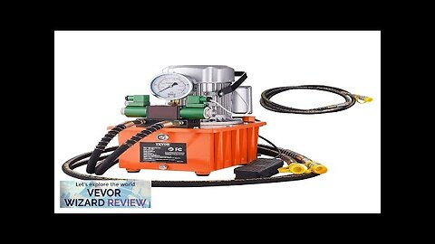 VEVOR Electric Hydraulic Pump 10000 PSI 750W 110V 488 in³/8L Capacity Double Review