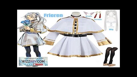 Sousou No Frieren Cosplay Costume Wig Shoes Anime Magician Dress Elf Ear Review