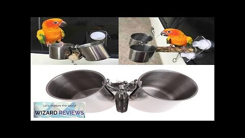 Bird Feeder Cup with Clamp Stainless Steel Feeding Dish Food & Water Review