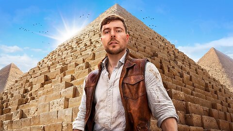 I Spent 1,000 HOURS Trapped Inside the PYRAMIDS… (INSANE Discovery!) #Pyramids #Mrbeast