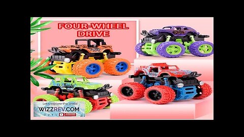 Pull Back Toy Car Inertial Rotation Car Four-wheel Drive Off-road Vehicle SUV Review