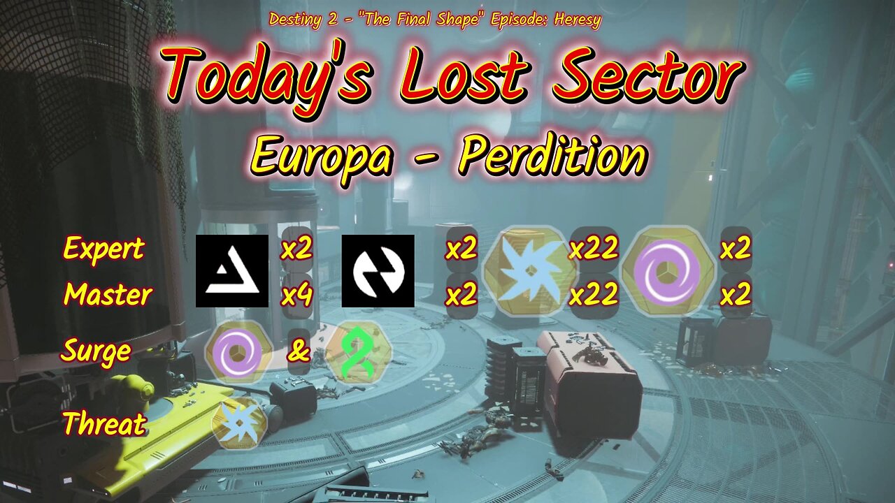 Destiny 2: 3-28-25 Perdition is the Lost Sector. Void/Strand Surge.