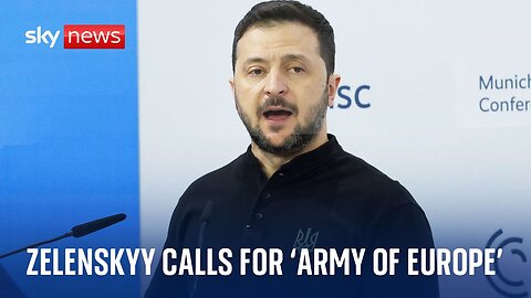 Ukraine president Volodymyr Zelenskyy has called for the creation