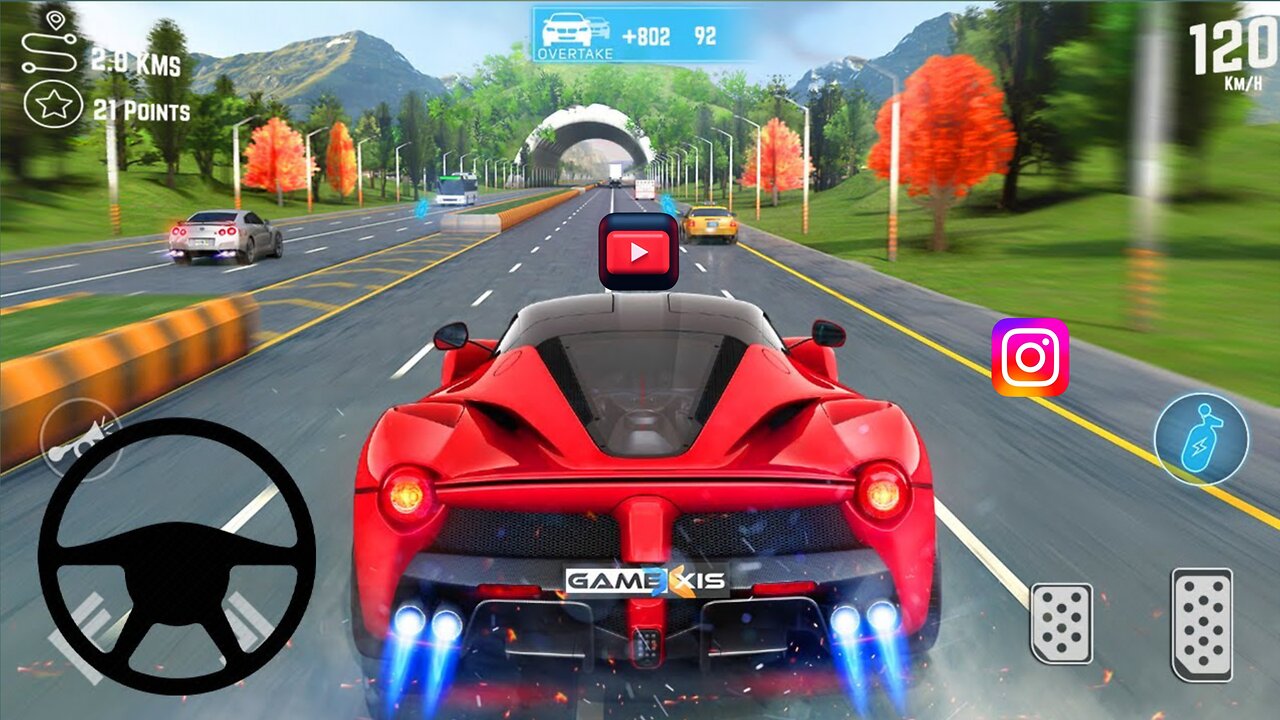 3D car race game modifie gameplay