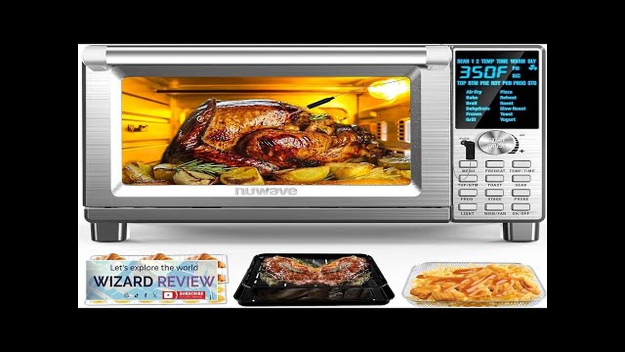 Nuwave Bravo Air Fryer Toaster Smart Oven 12-in-1 Countertop Convection 30-QT XL Review