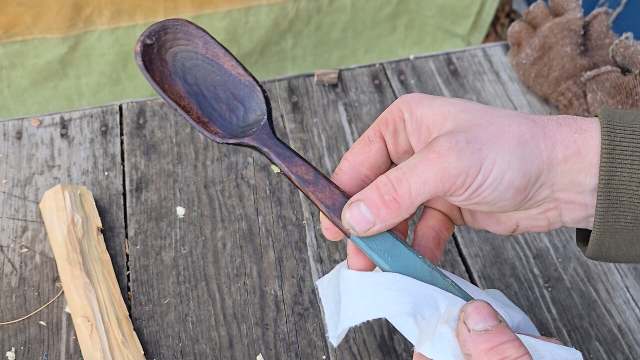 Finishing your hand carved spoon