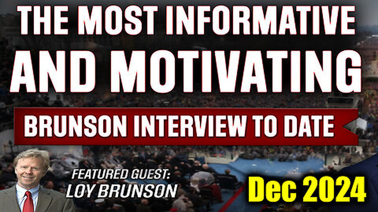 Loy Brunson ''Brunson Interview to Date'' - The Most Informative and MOTIVATING