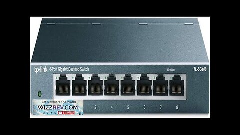 TP-Link TL-SG108 8 Port Gigabit Unmanaged Ethernet Network Switch Ethernet Splitter Plug Review