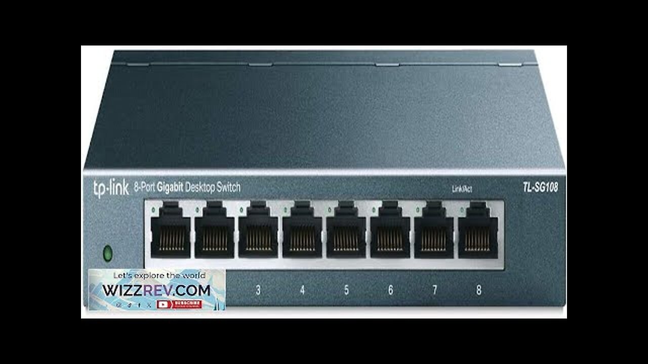 TP-Link TL-SG108 8 Port Gigabit Unmanaged Ethernet Network Switch Ethernet Splitter Plug Review