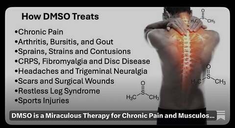 DMSO Miraculous for Chronic Pain, Tissue Injury, Disc Disease & Arthritis