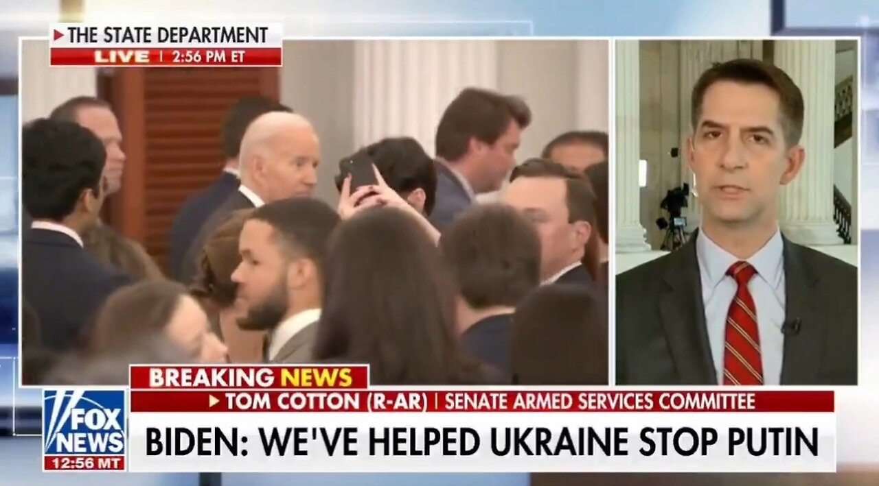 Sen Tom Cotton: America Is Weaker Today Because Of Biden